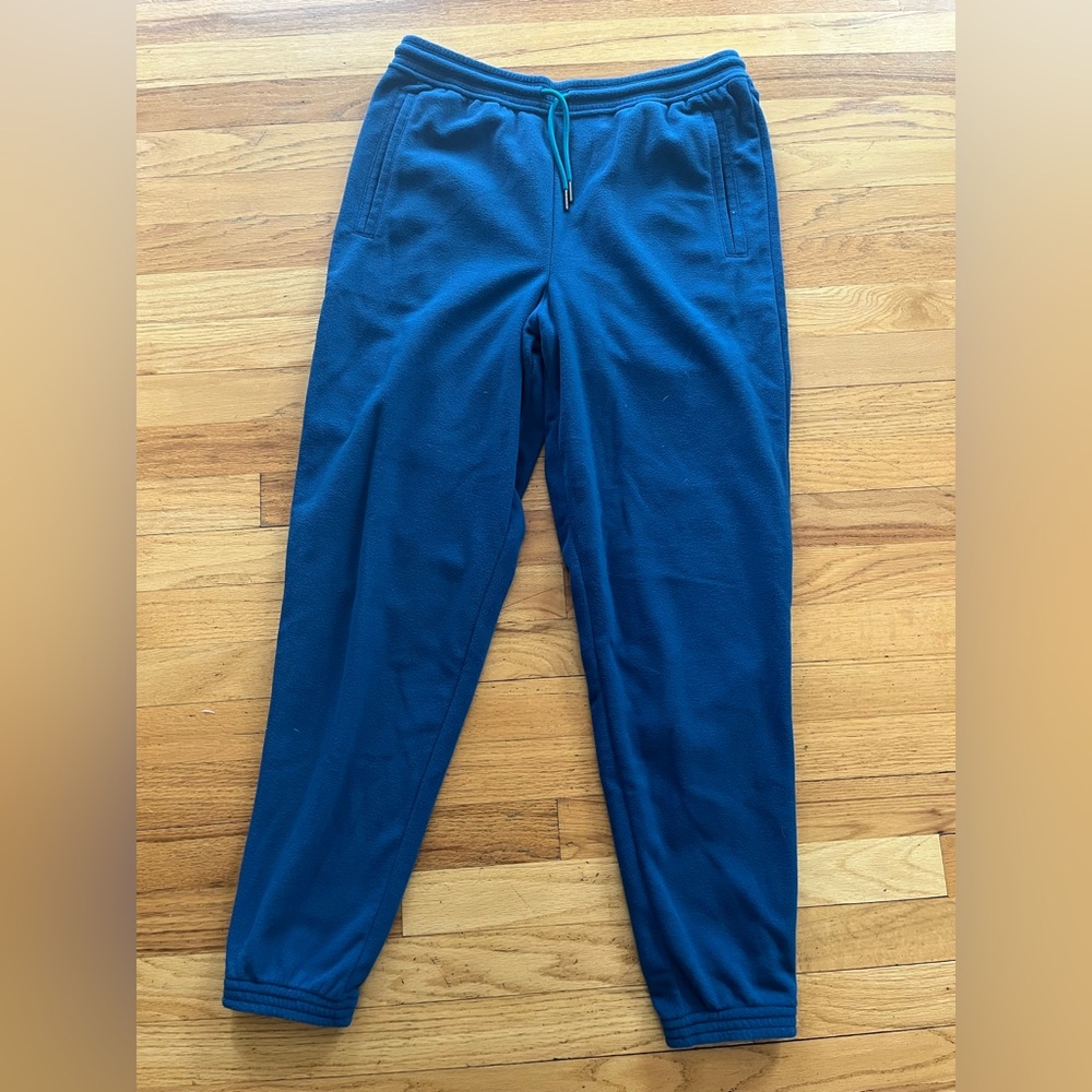 Patagonia Fleece Women’s Blue Sweatpants Micro D® Joggers Size Medium